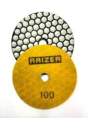 Диск шліфувальний для плитки Р100 (черепашка) RAIZER сотовий