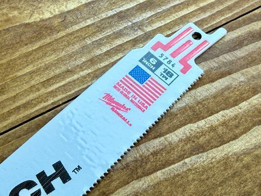 Полотно по металлу Milwaukee TORCH 15 см 5784 18 tpi для шабельної пилки
