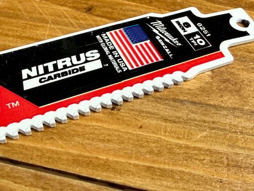 Полотно по металу Milwaukee NITRUS 15 см 7 tpi для шабельної пилки
