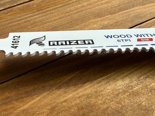 Полотно для сабельной пилы RAIZER 300 мм 41612