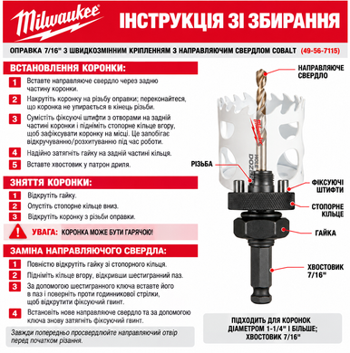 Набір коронок Bi Metal Milwaukee 20 шт.
