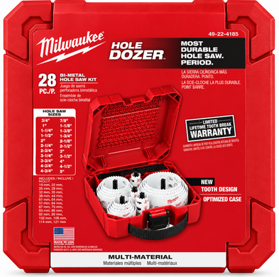 Набор коронок Bi-Metal Milwaukee 28 шт.