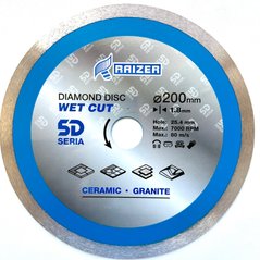 Диск алмазный, 200 мм 25.4 , 5D RAIZER, 1,8 мм для плитки