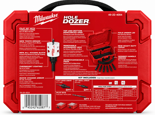 Набор коронок Bi-Metal Milwaukee 11 шт.