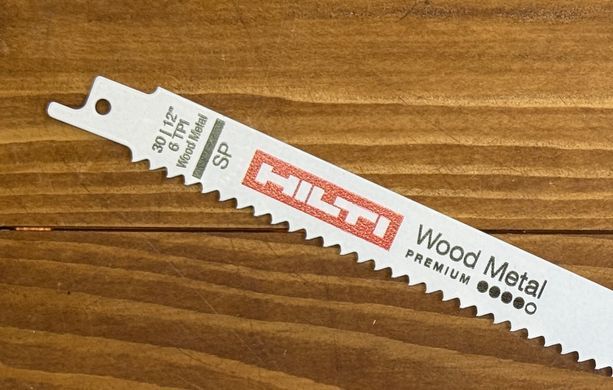Полотно по дереву HILTI 30 см 6 tpi для сабельной пилы