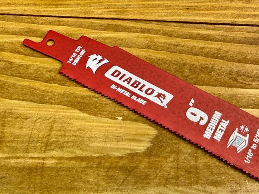 Полотно по металу DIABLO 23 см 14/18 TPI для шабельної пилки