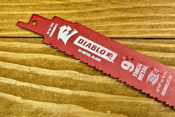 Полотно по металлу DIABLO 23 см 8/10 TPI для сабельной пилы