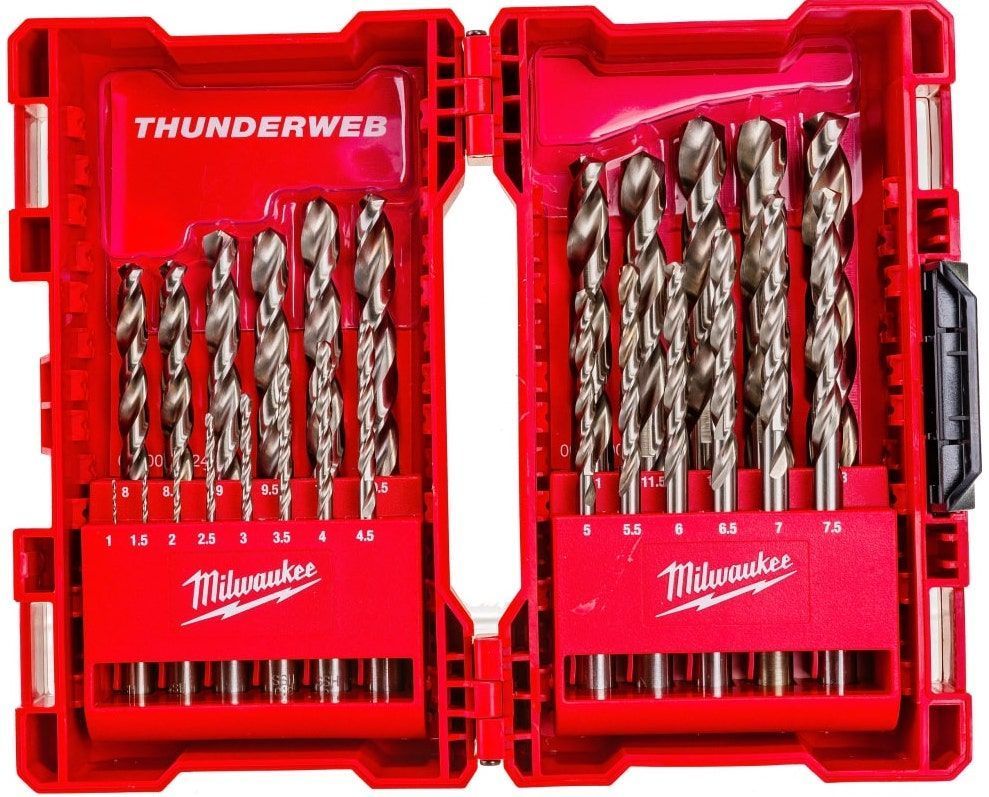 Набір свердел Milwaukee THUNDERWEB (25 шт.) HSS-G по металу