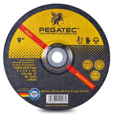 Диск зачистний по металу 230x6 мм PEGATEC (10 шт.)