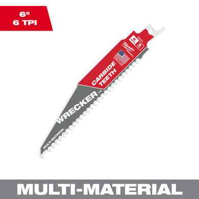 Полотно Milwaukee CARBIDE 15 см 6 tpi для шабельної пилки 5241