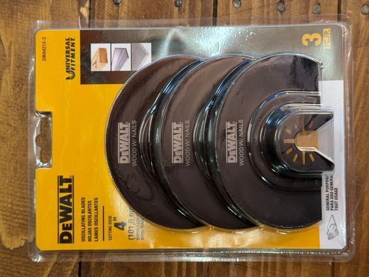 Полотна для реноватора DeWALT для дерева DWA4212 3 шт.